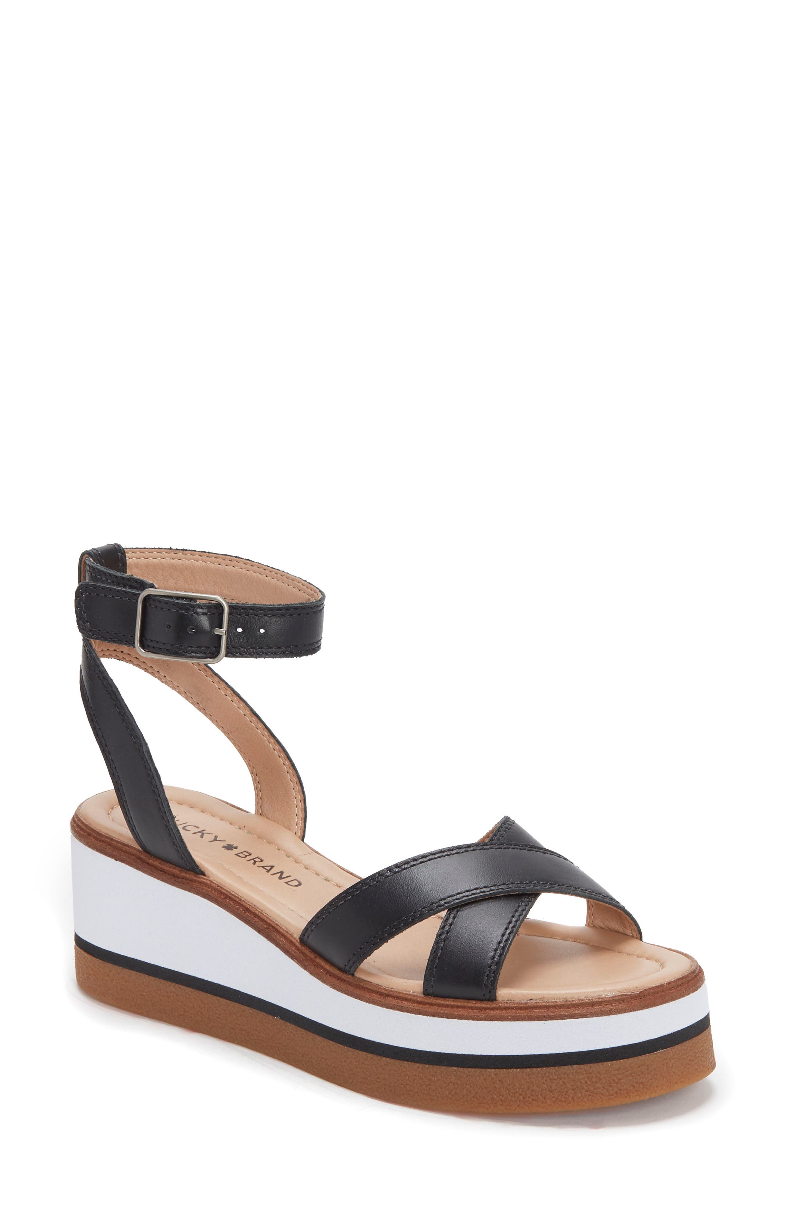 Lucky Brand Tarhi Wedge Sandal, Main, color, 