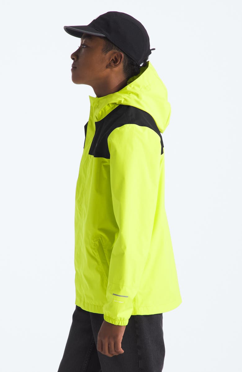 The North Face Kids' Antora Waterproof Rain Jacket, Alternate, color, Fizz Lime