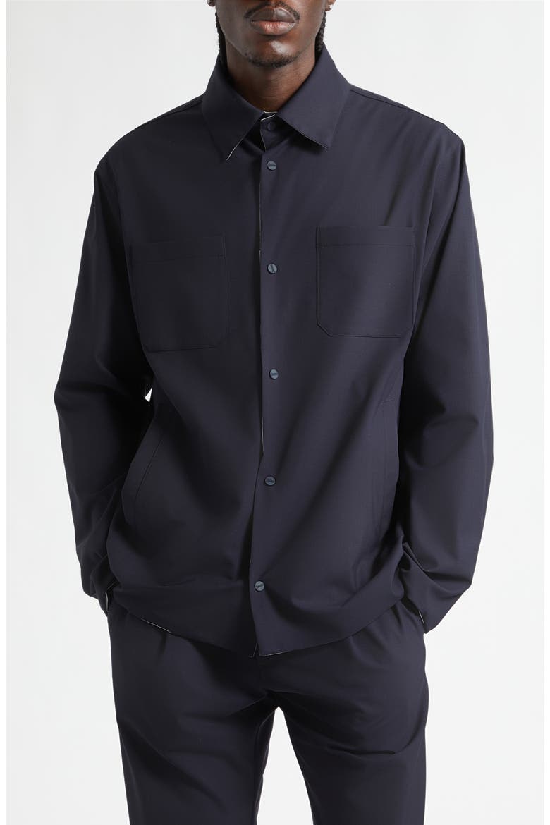 Reversible Shirt Jacket, Main, color, NAVY
