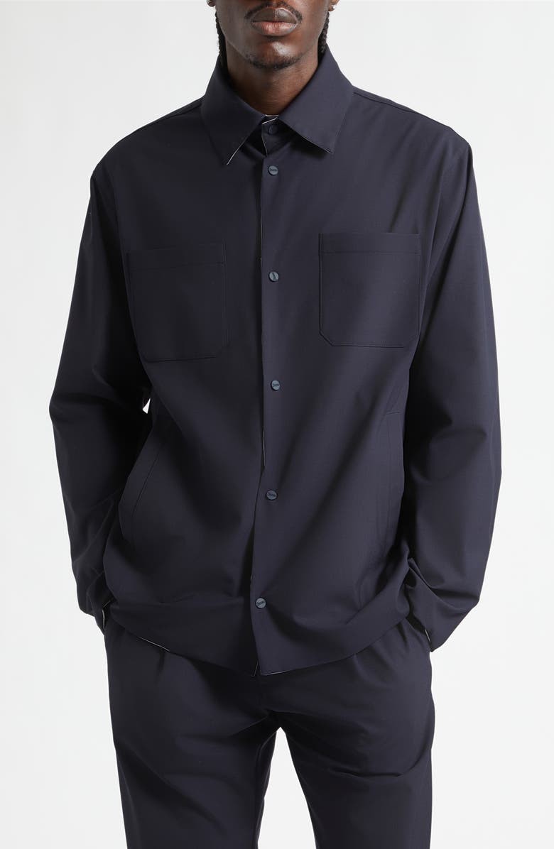 Herno Reversible Shirt Jacket, Main, color, 9294 Navy