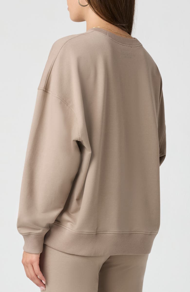 Florence by Mills Sporty Terry Crew Sweatshirt, Alternate, color, Taupe