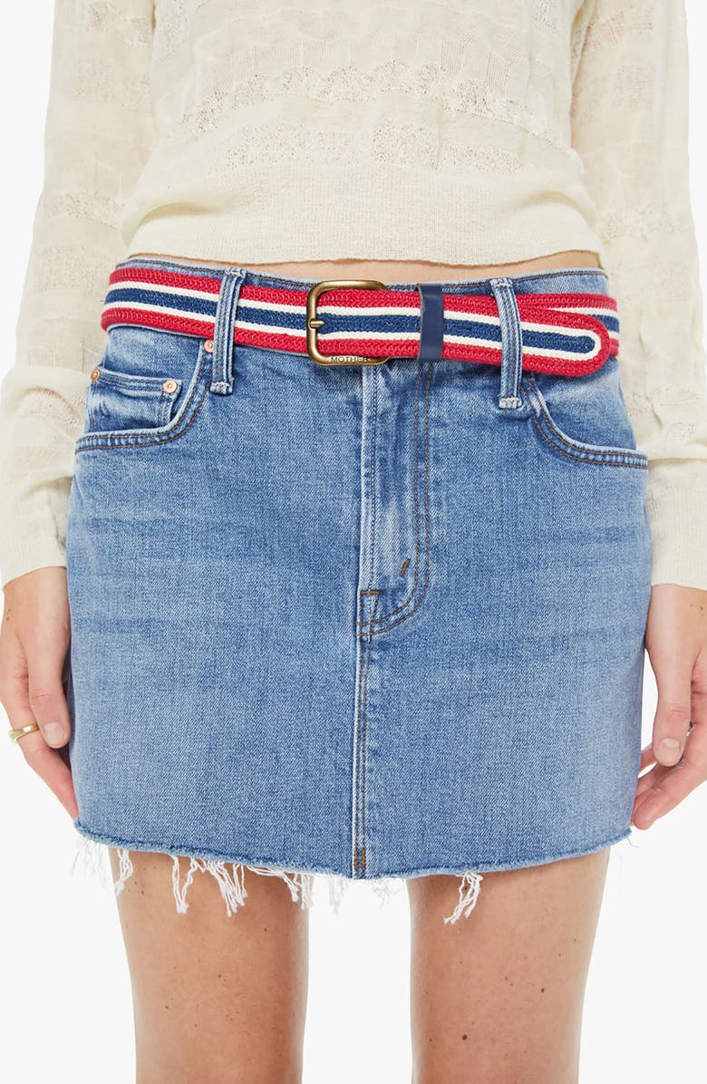 MOTHER The Braided Belt, Alternate, color, Good Game Navy