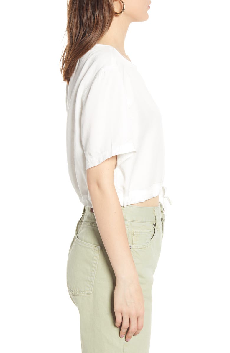 BDG Urban Outfitters Tie Hem Crop Top, Alternate, color, 