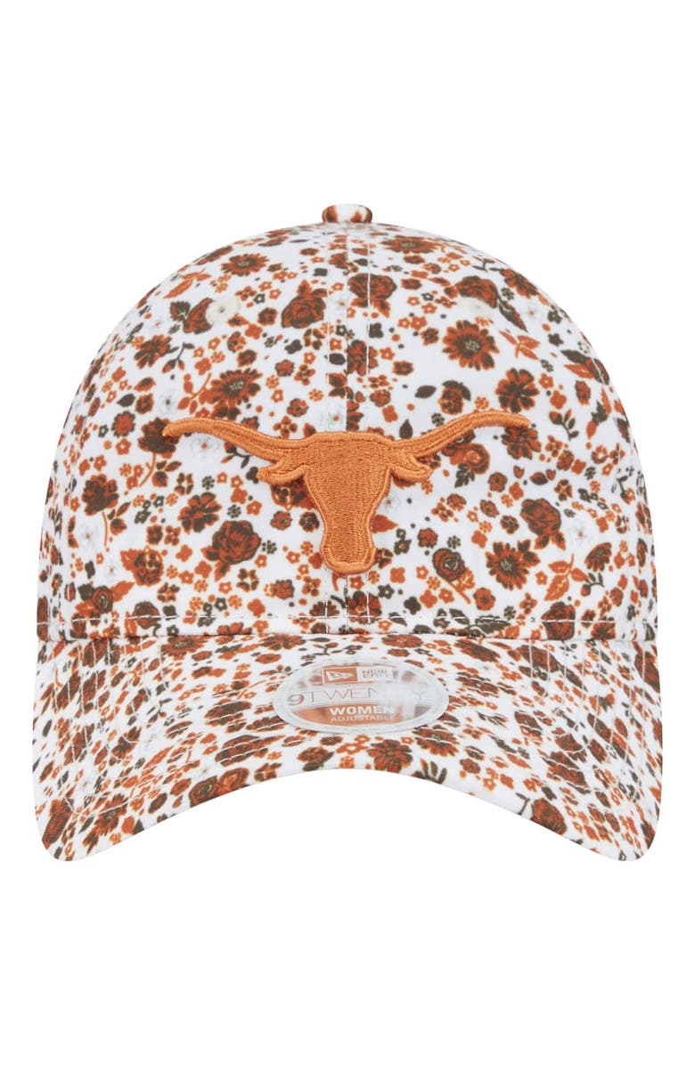 New Era Women's New Era  White Texas Longhorns Blooming 9TWENTY Adjustable Hat, Alternate, color, 