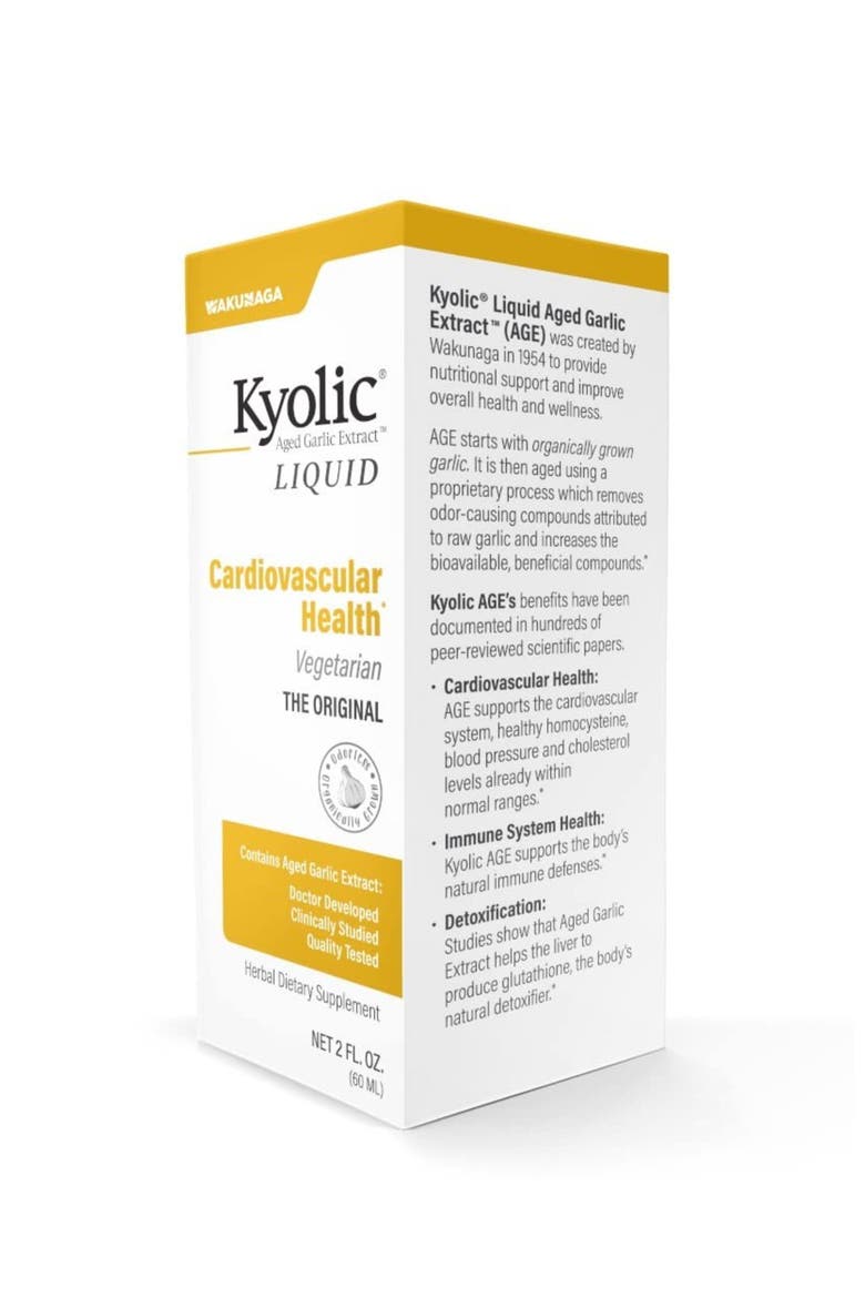 Aged Garlic Extract Cardiovascular Health, Liquid 2 Ounces, Alternate, color, None