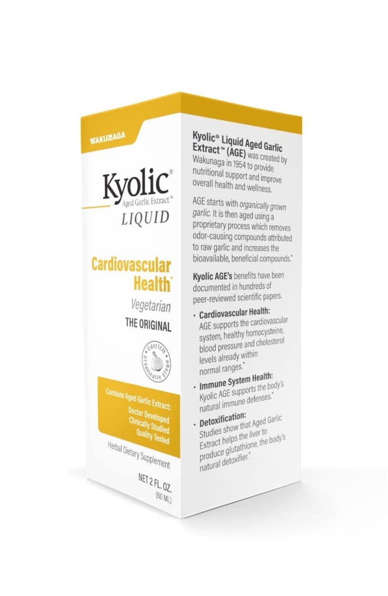 Kyolic Aged Garlic Extract Cardiovascular Health, Liquid 2 Ounces, Alternate, color, NO COLOR