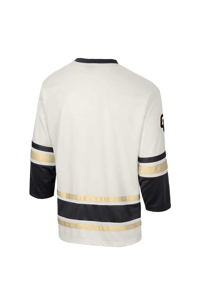 Men's Colosseum Cream Colorado Buffaloes Puck Proud Fashion Hockey Jersey, Alternate, color, Cream