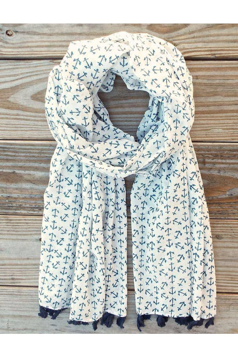 Anchor Blue Scarf, Alternate, color, Anchor Blue Scarf
