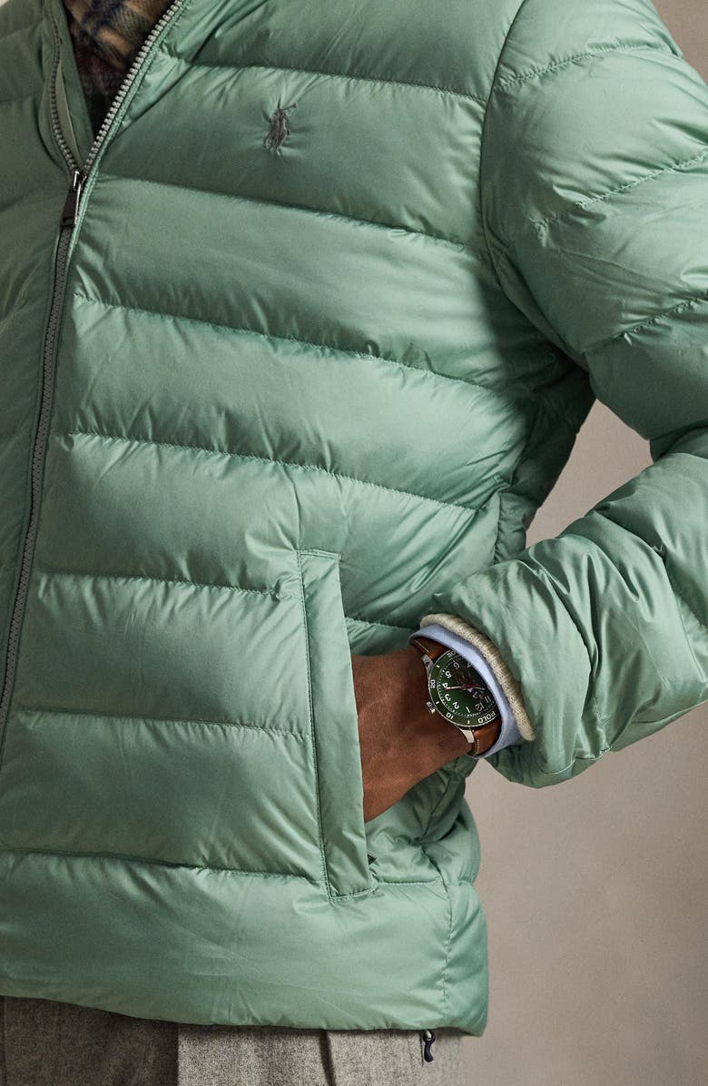 Polo Ralph Lauren The Colden Packable 650 Fill Power Down Puffer Jacket, Alternate, color, Light Green