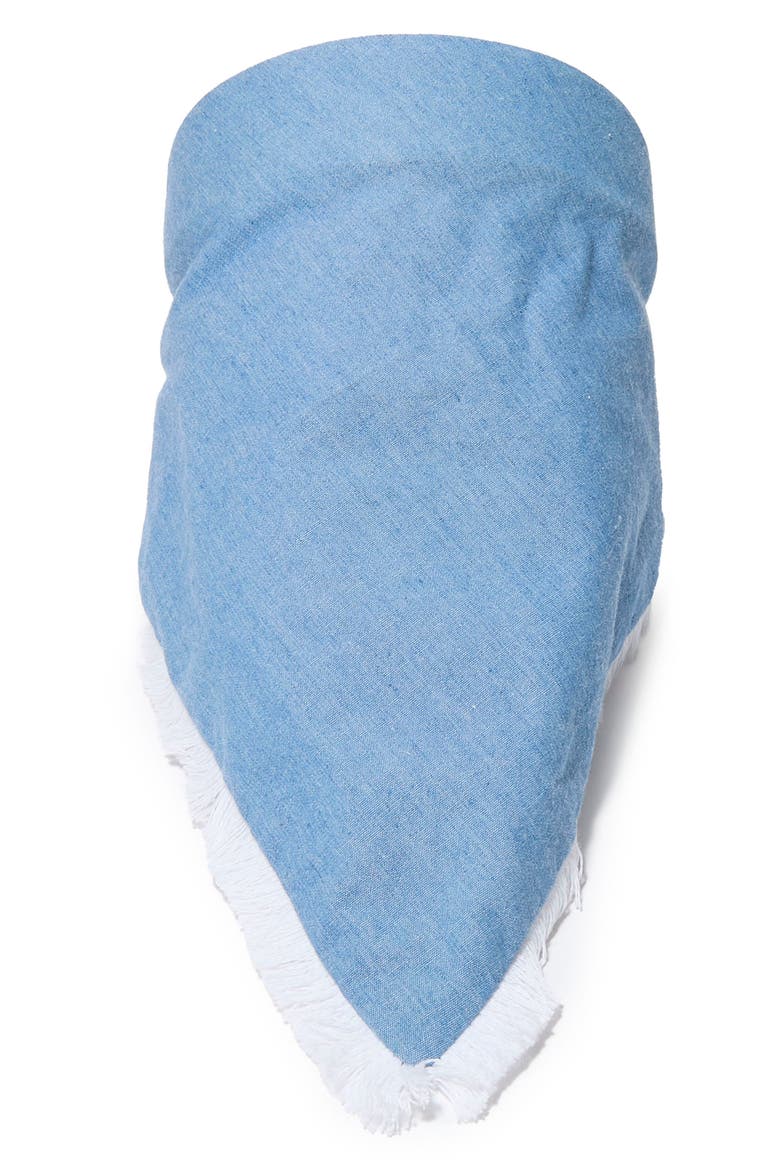 Jackie Chambray Handkerchief Headband, Alternate, color, LIGHT DENIM