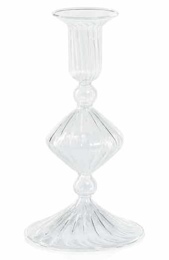 Zodax Zyrandol Set of 2 Glass Taper Candleholders