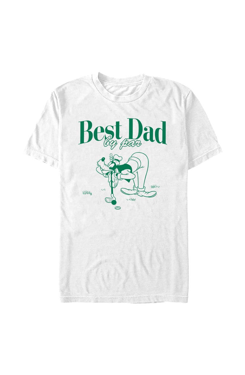 Mickey & Friends Men's Mickey & Friends Best Dad By Par Graphic T-Shirt, Main, color, White