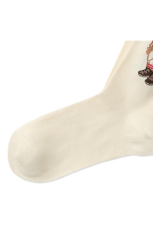 Polo Ralph Lauren Colorado Bear Crew Socks In White