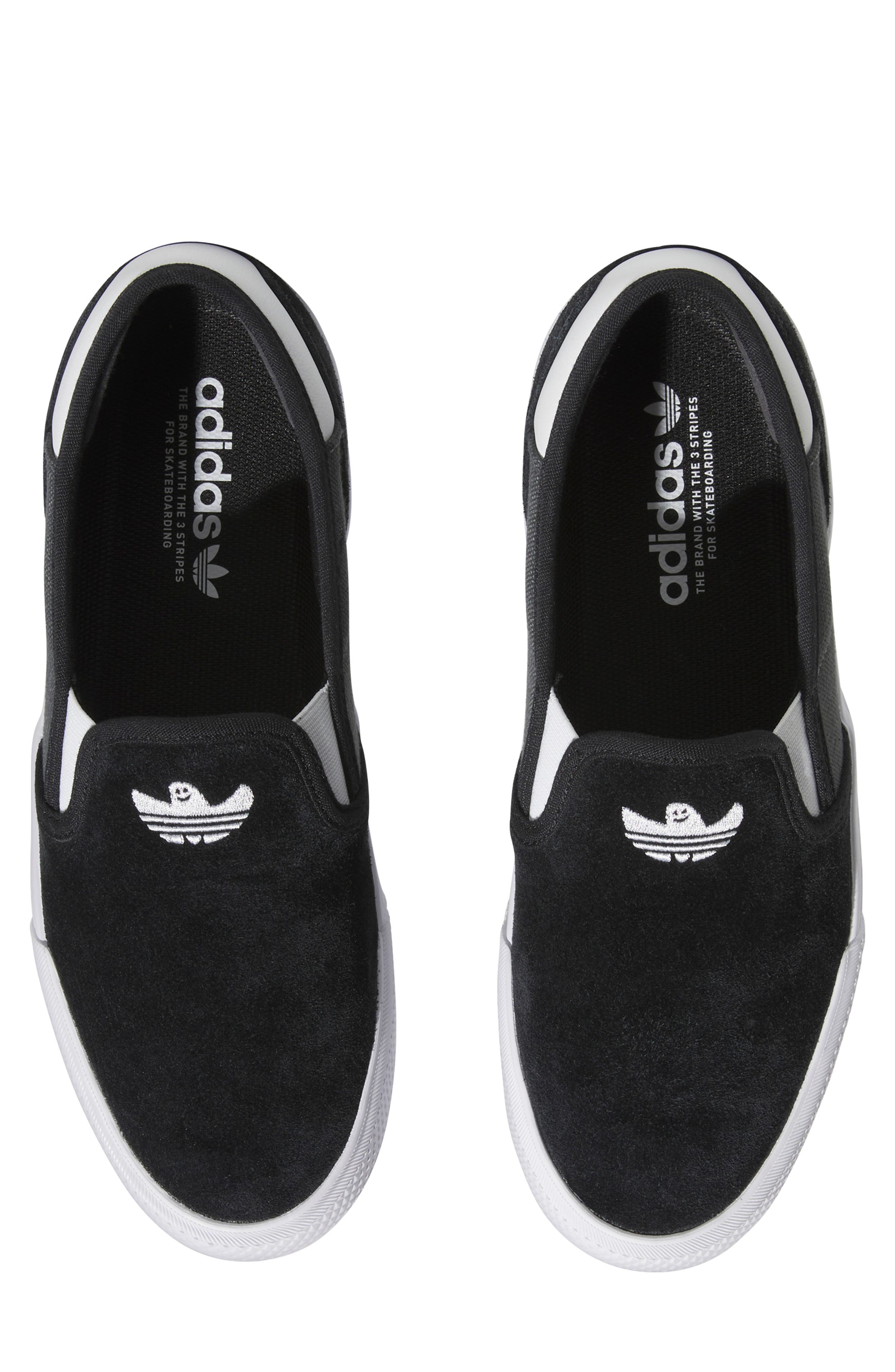 adidas Shmoofoil Slip-On Sneaker, Alternate, color, Black/ Grey/ White