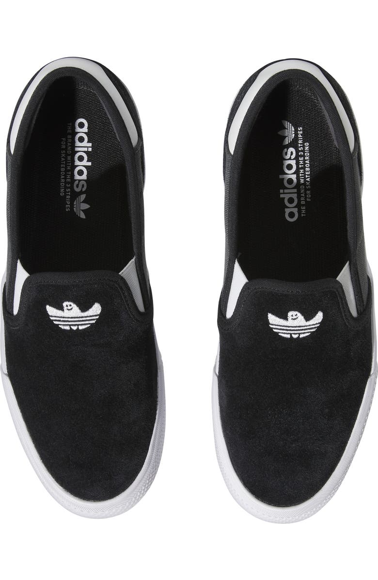 adidas Shmoofoil Slip-On Sneaker, Alternate, color, Black/ Grey/ White