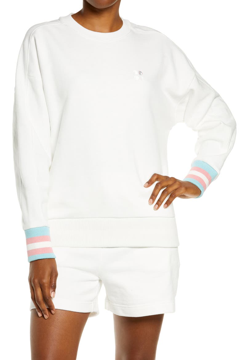 Essentials Sweatshirt, Main, color, WHITE MULTI