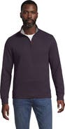 Lands' End Bedford Rib Quarter Zip Pullover Sweater