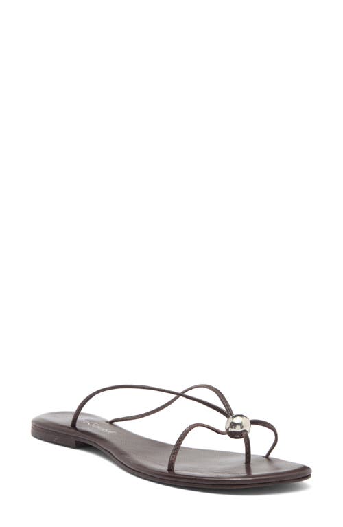 Jeffrey Campbell Cherished Sandal In Dark Brown Silver