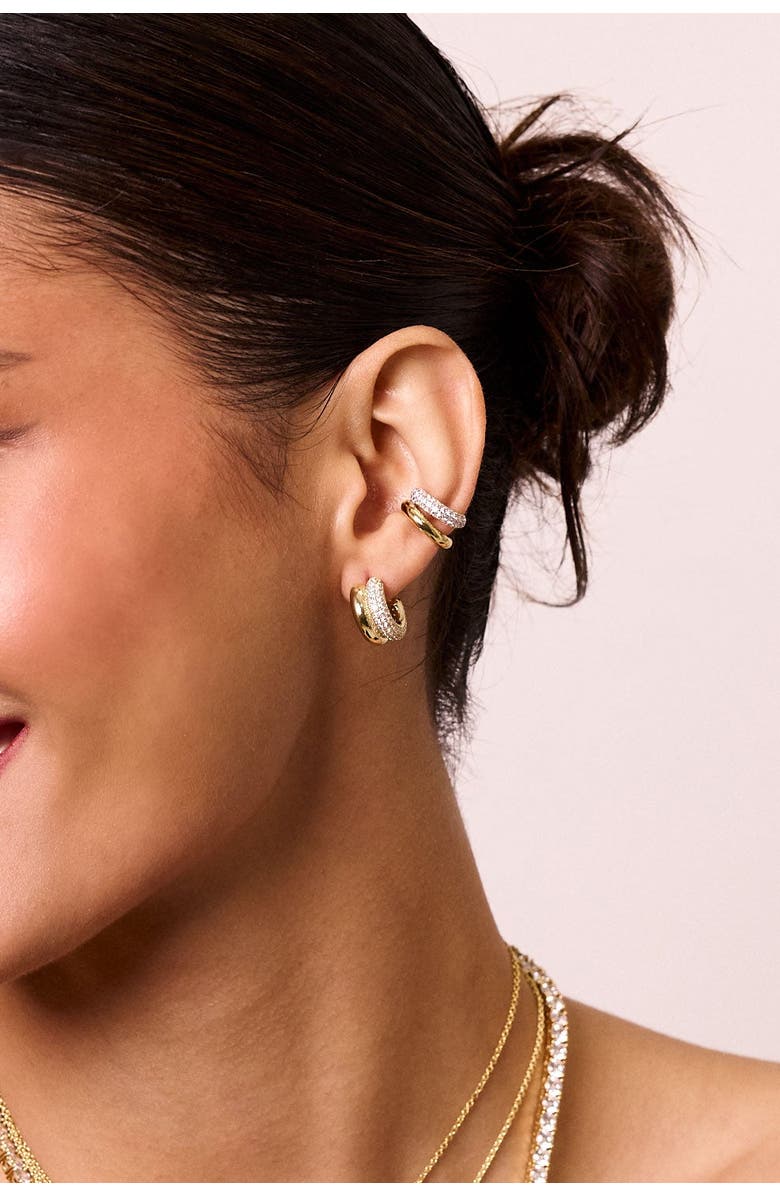 Electric Picks Tribeca Earrings and Ear Cuff - Set of 2, Alternate, color, Gold