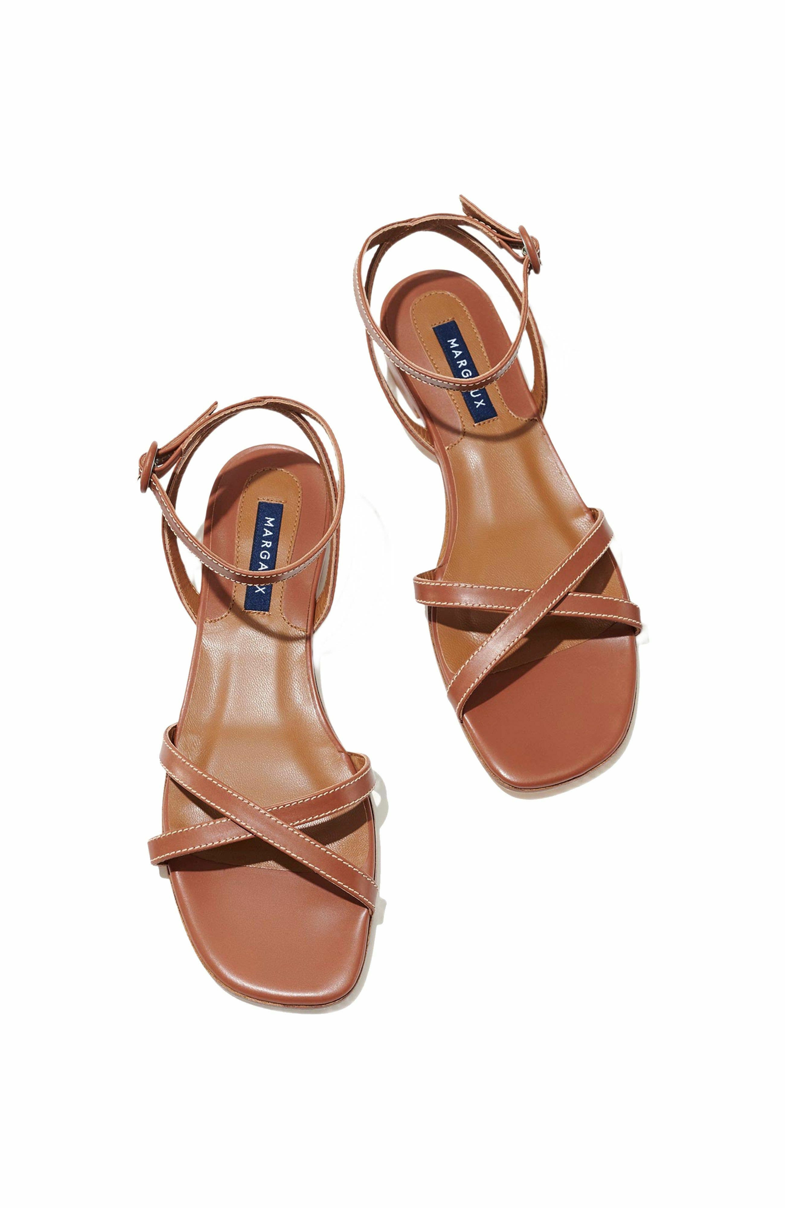 MARGAUX The Flat Sandals, Alternate, color, Saddle