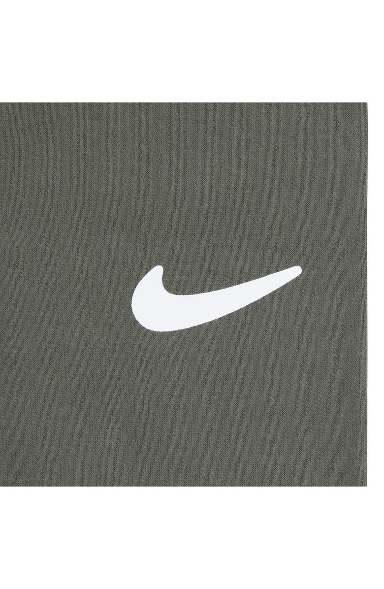 Nike Swoosh Print Bodysuit & Sweatpants Set, Alternate, color, Medium Olive