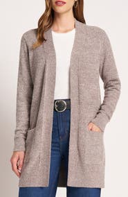 matty m. Claire Longline Open Front Cardigan