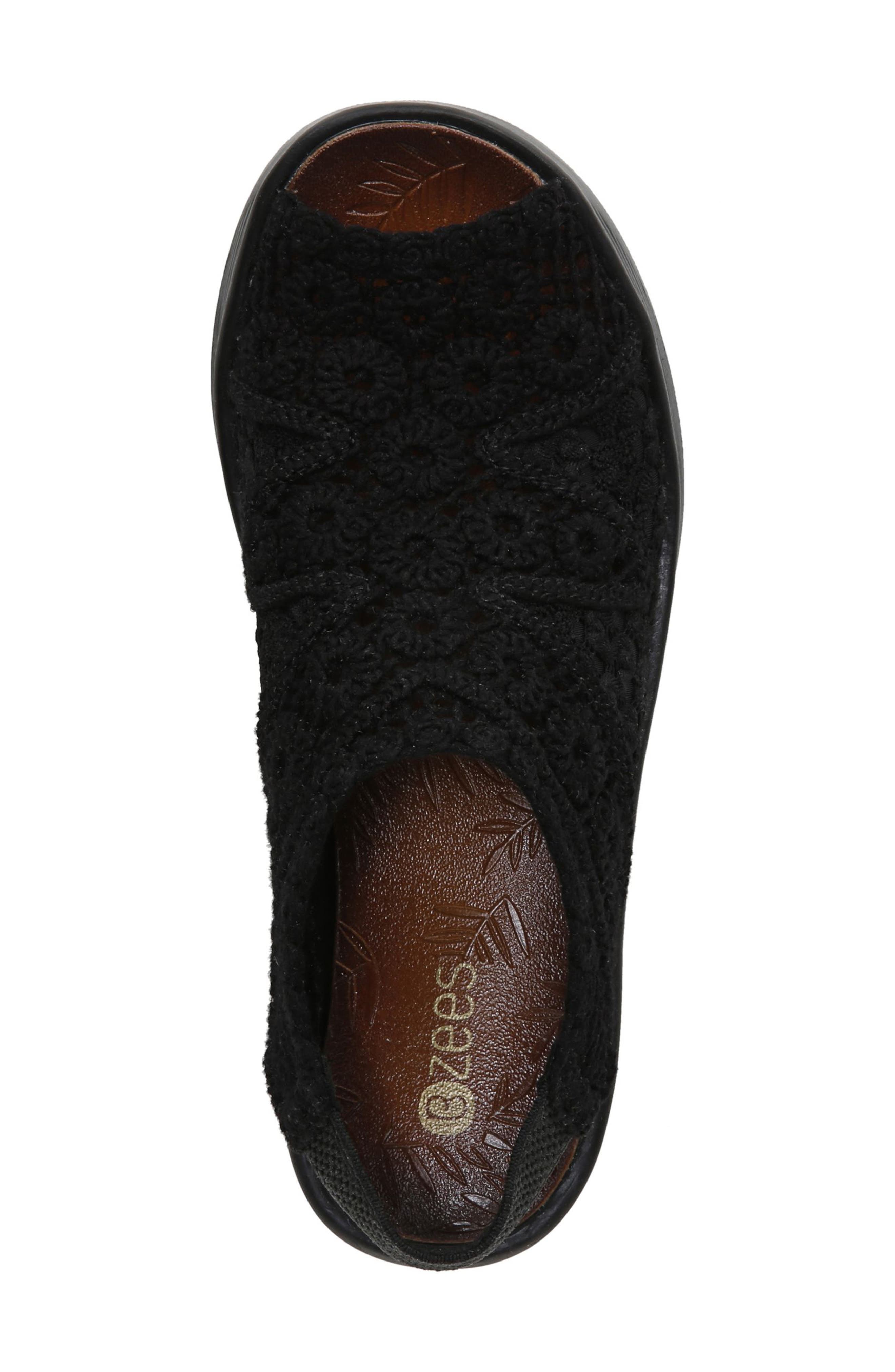 BZees Surprise Crochet Wedge Sandal, Alternate, color, 