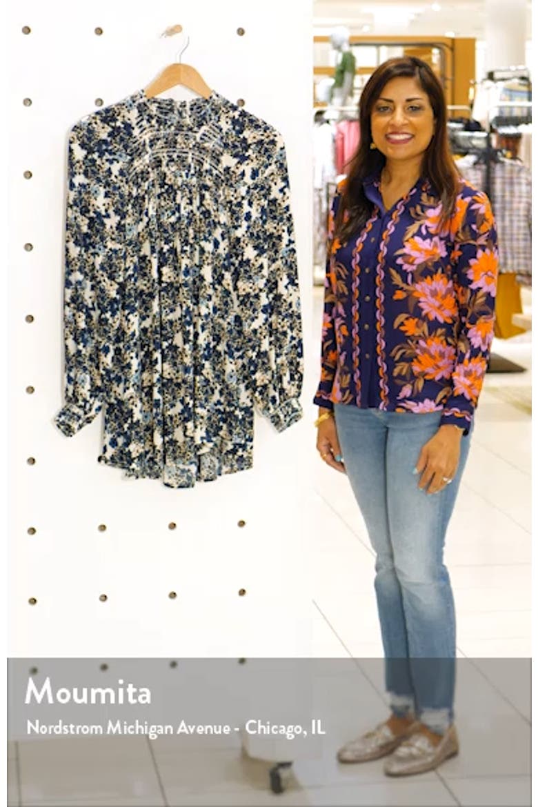 Flowers in Her Hair Smock Detail Tunic Top video