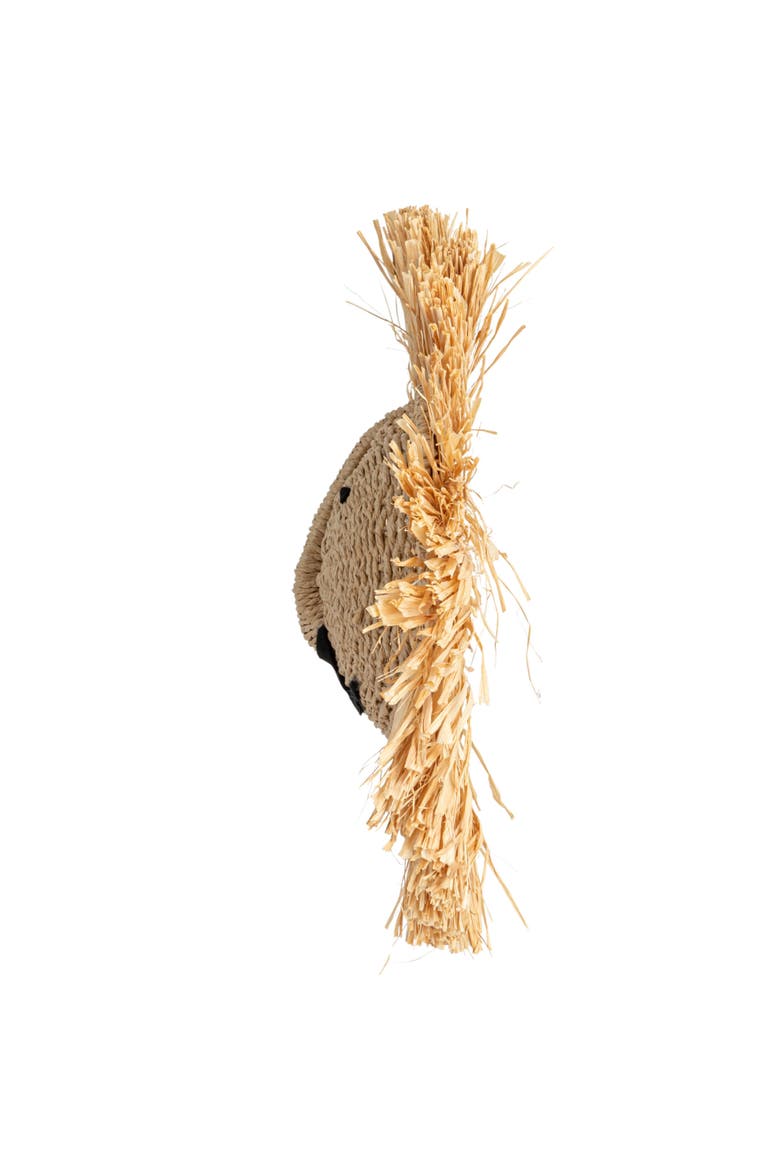 Savannah King Raffia Lion Wall Art, Natural, Alternate, color, Natural