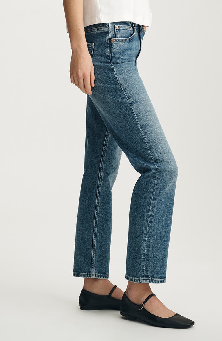 Mavi Jeans New York High Waist Ankle Straight Leg Jeans, Alternate, color,