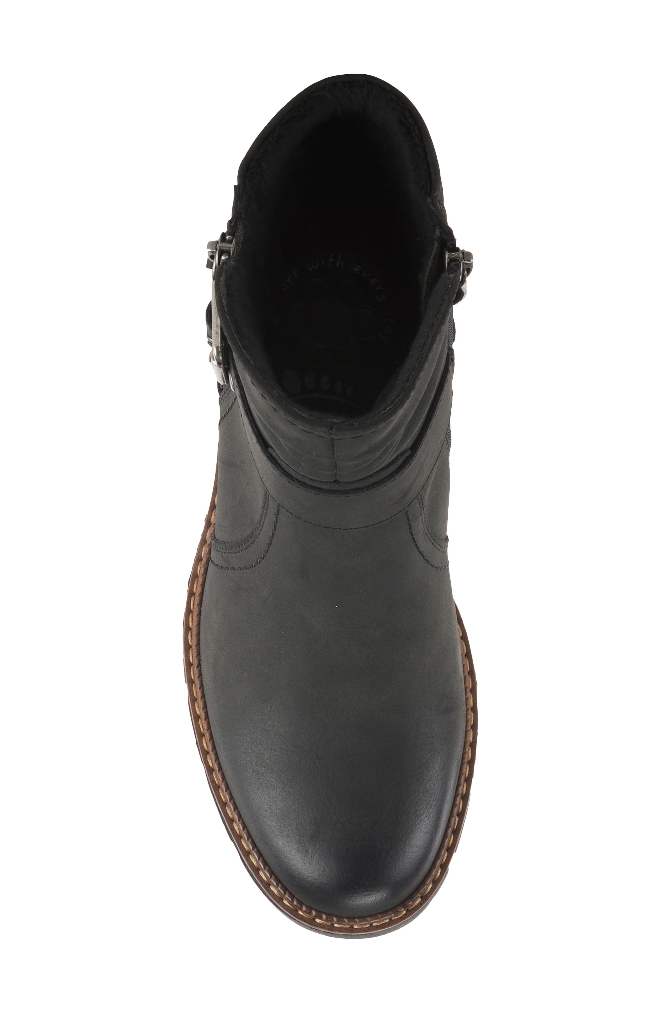 Spring Step Smokies Faux Fur Bootie, Alternate, color, Black