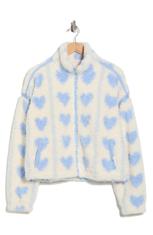 THREAD & SUPPLY THREAD & SUPPLY PRINTED FAUX SHEARLING JACKET