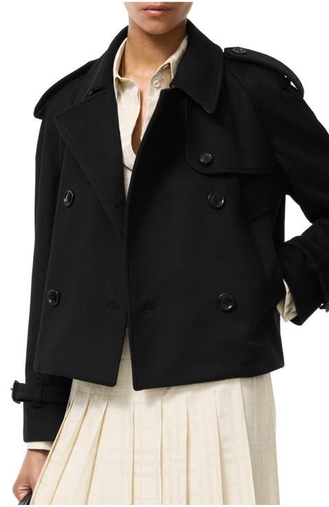 Cropped Cashmere Mayfair Trench Jacket