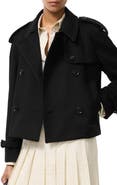 Burberry Cropped Cashmere Mayfair Trench Jacket