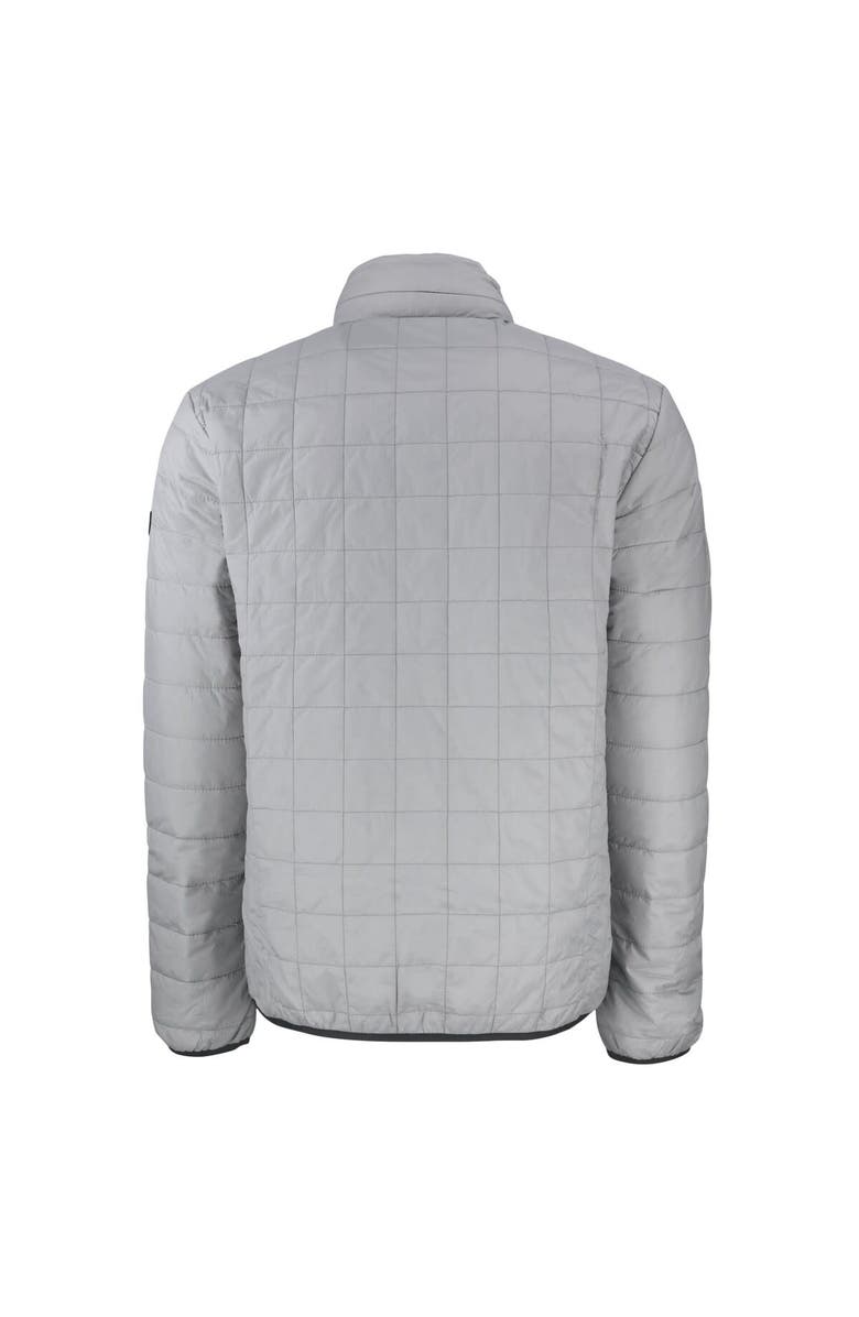 Cutter & Buck Men's Cutter & Buck Gray Tulsa Drillers Rainier PrimaLoft Big & Tall Eco Insulated Full-Zip Puffer Jacket, Alternate, color, 