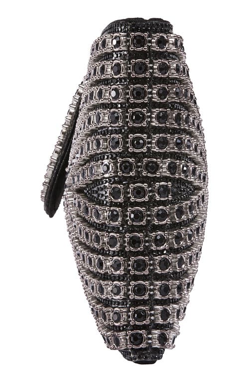 Lady Couture Dazzling Bow Evening Bag In Black