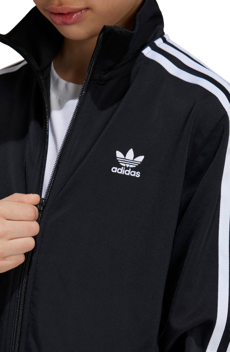 adidas Originals Kids' Firebird Recycled Polyester Track Jacket, Alternate, color, Black