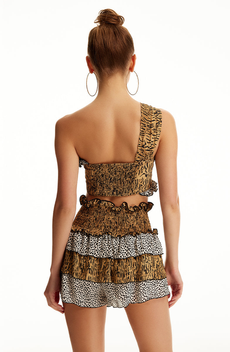 Luna B Oasis Shorts, Alternate, color, Printed Leopard