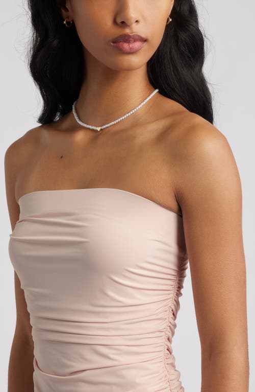Bp. Strapless Ruffle Minidress In Pink