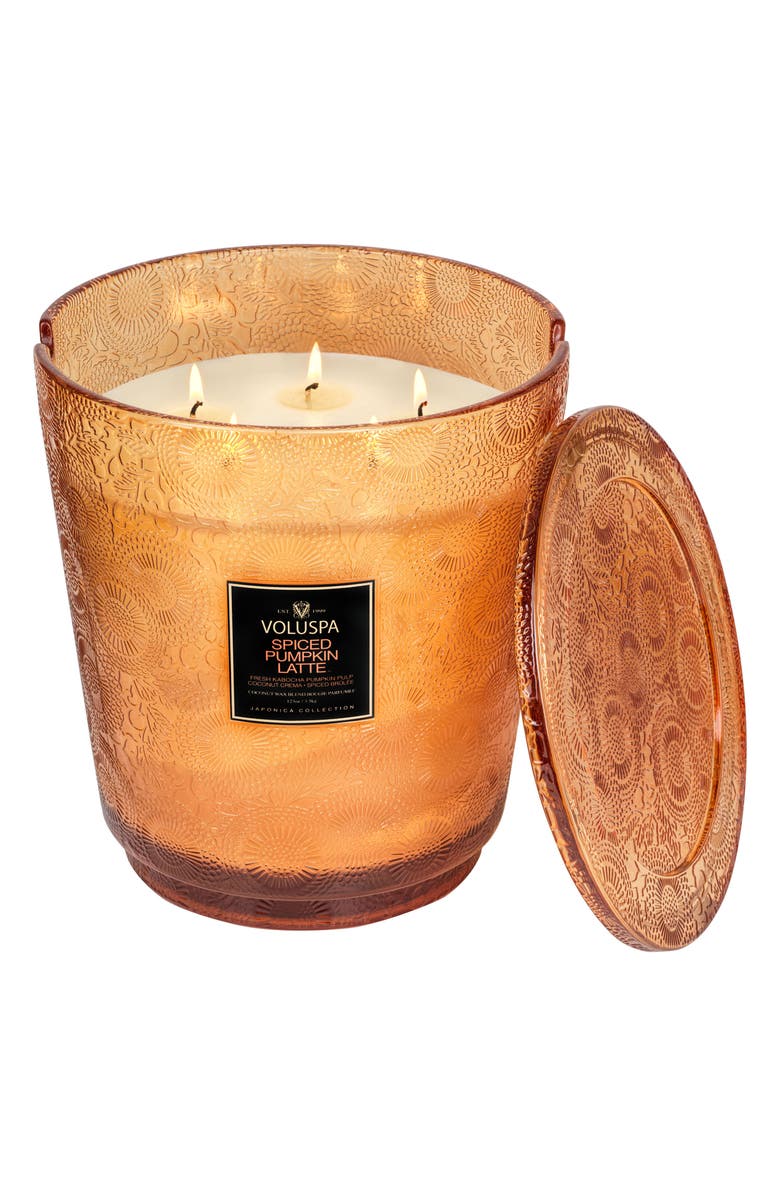Voluspa Spiced Pumpkin Latte 5-Wick Hearth Candle, Alternate, color, 