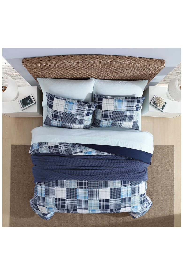 Mason Patchwork Cotton Comforter Set, Alternate, color, CAPTAINS BLUE/ GREEN
