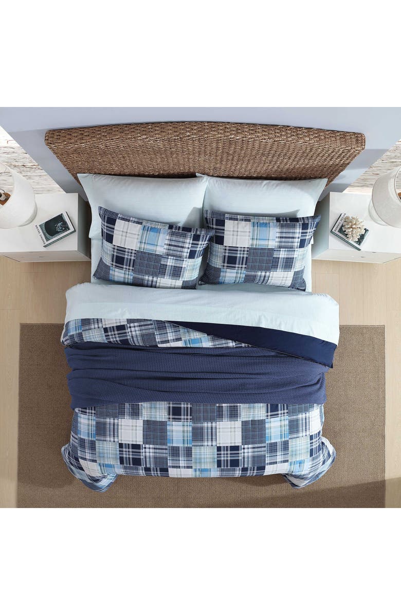 Nautica Mason Patchwork Cotton Comforter Set, Alternate, color, Captains Blue/ Green