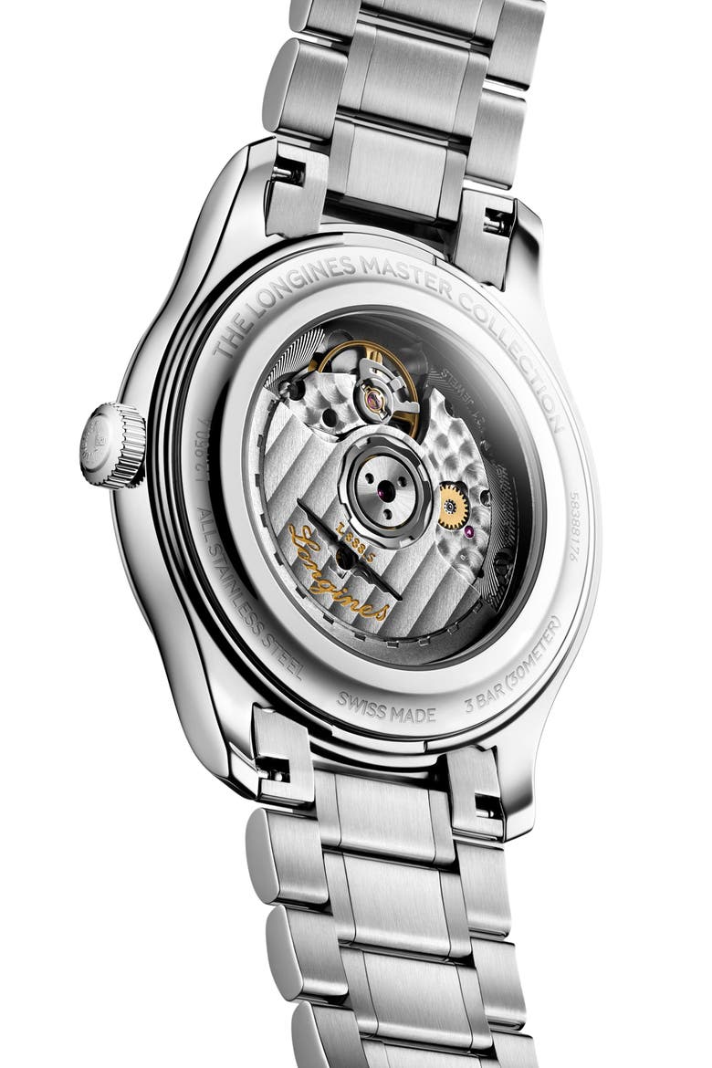 Master Collection Automatic Bracelet Watch, 41mm, Alternate, color, WHITE