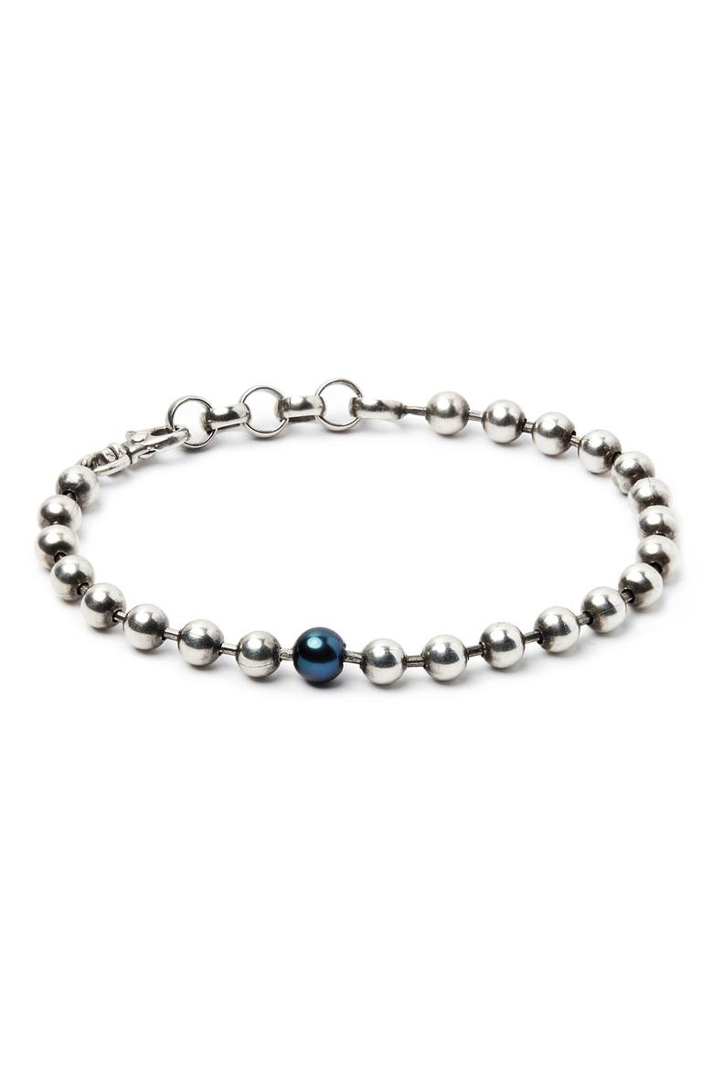 Silver Ball Chain Bracelet, Main, color, SILVER