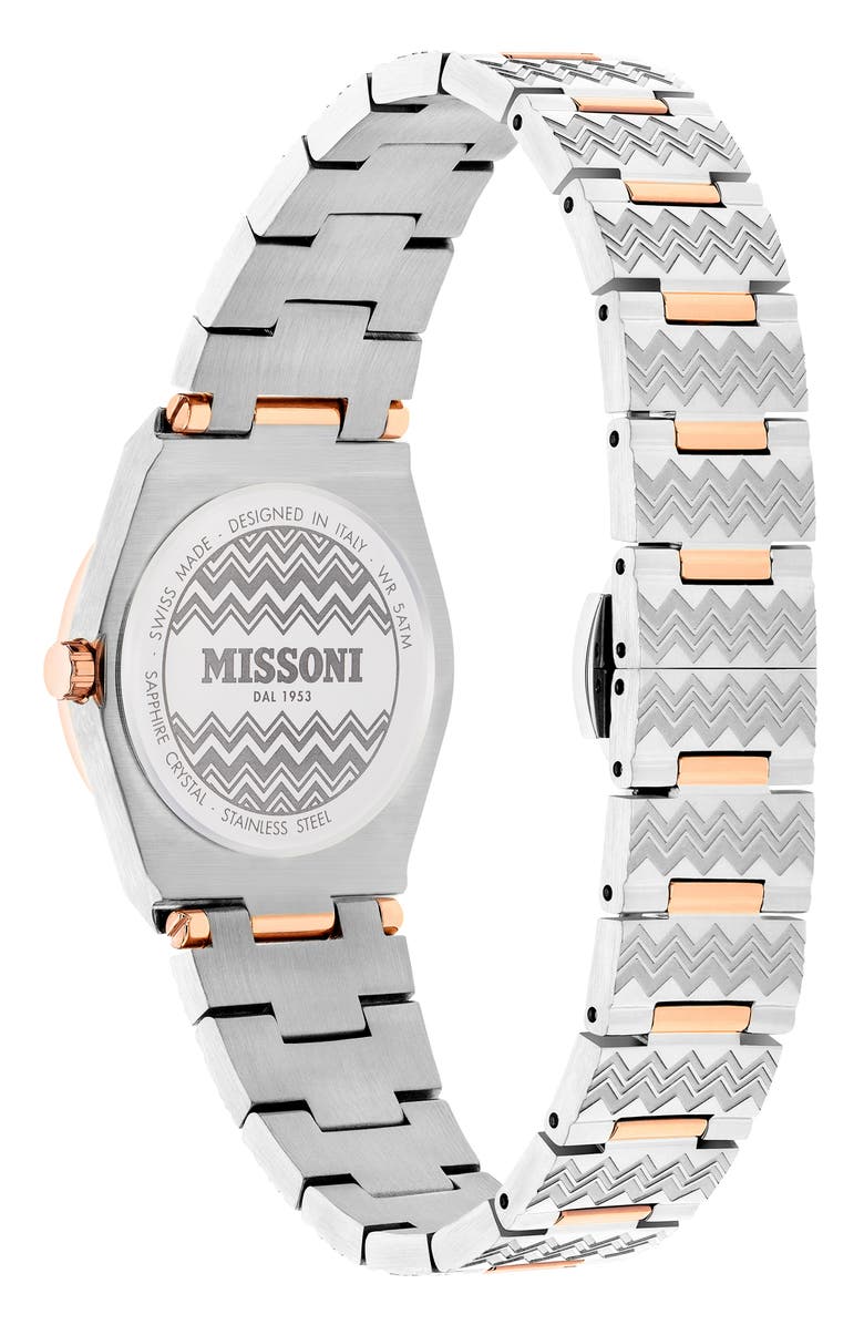 Missoni Milano Bracelet Watch, 29mm, Alternate, color, Two Tone