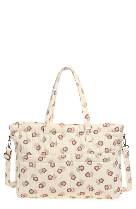 Floral Diaper Bag & Changing Pad Set