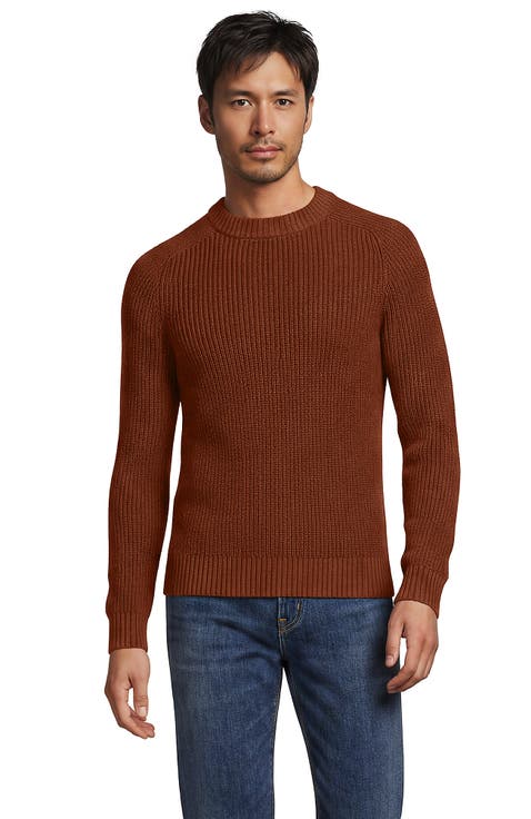 Cotton Drifter Saddle Crewneck Shaker Sweater