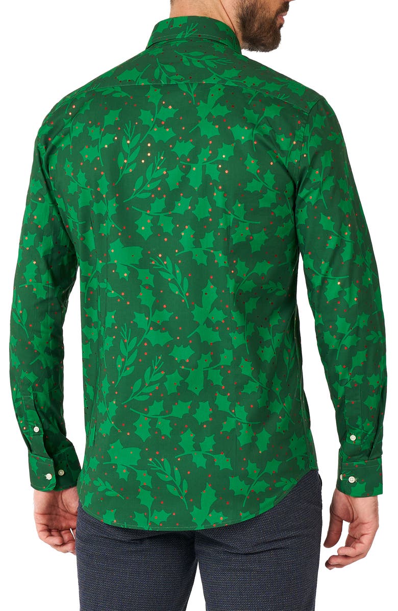 OppoSuits Bright Berry Stretch Button-Up Shirt, Alternate, color, 