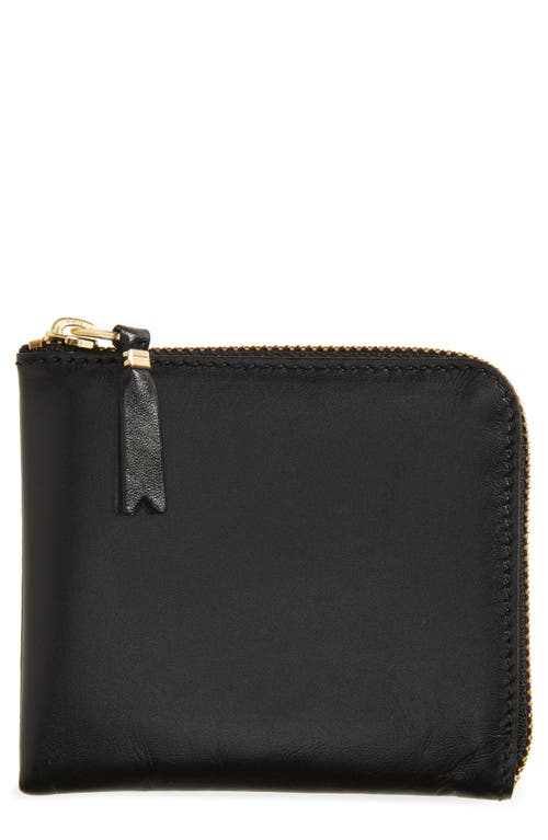 Comme des Garçons Wallets Classic Leather Half Zip Wallet in Black  product