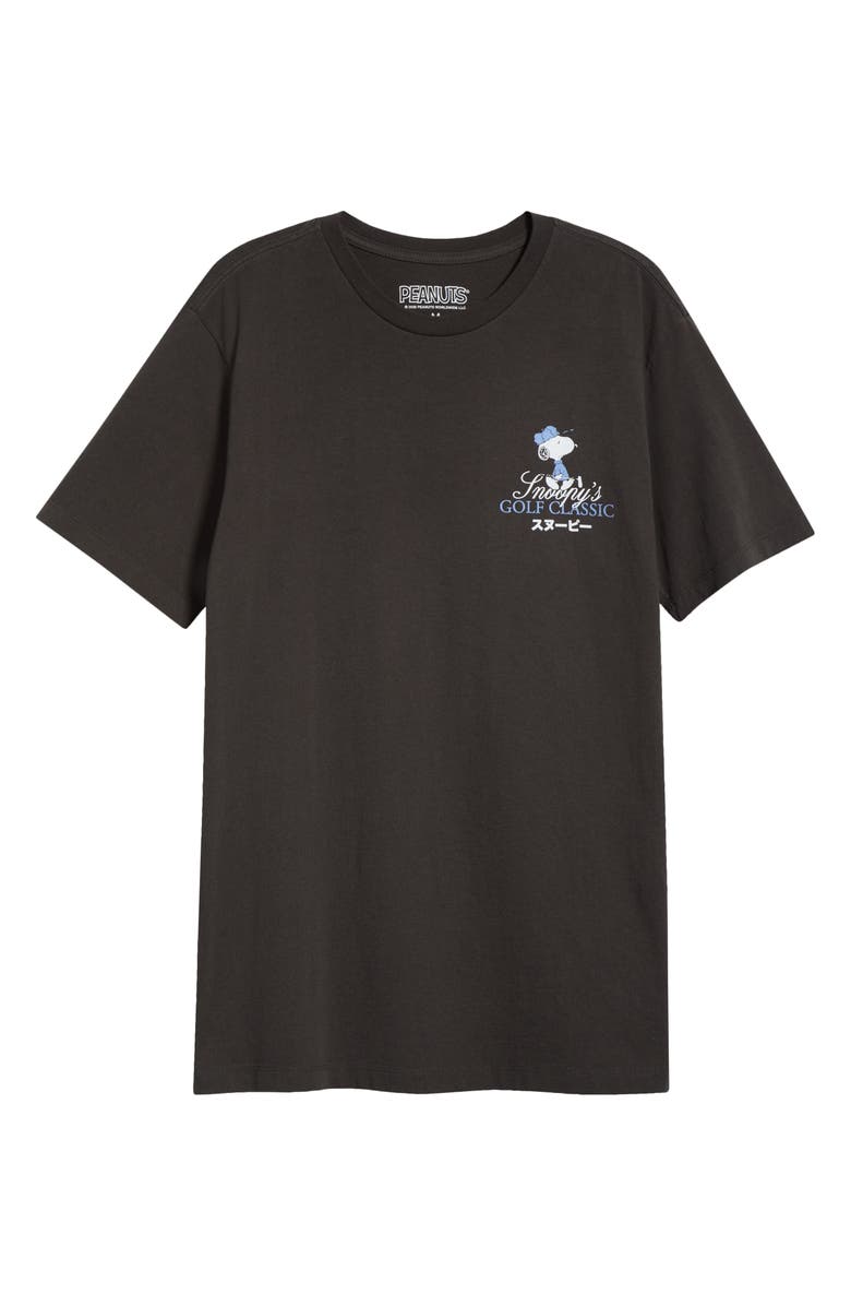 The Forecast Agency Peanuts<sup>®</sup> Tokyo Golf Graphic Cotton T-Shirt, Main, color, Black